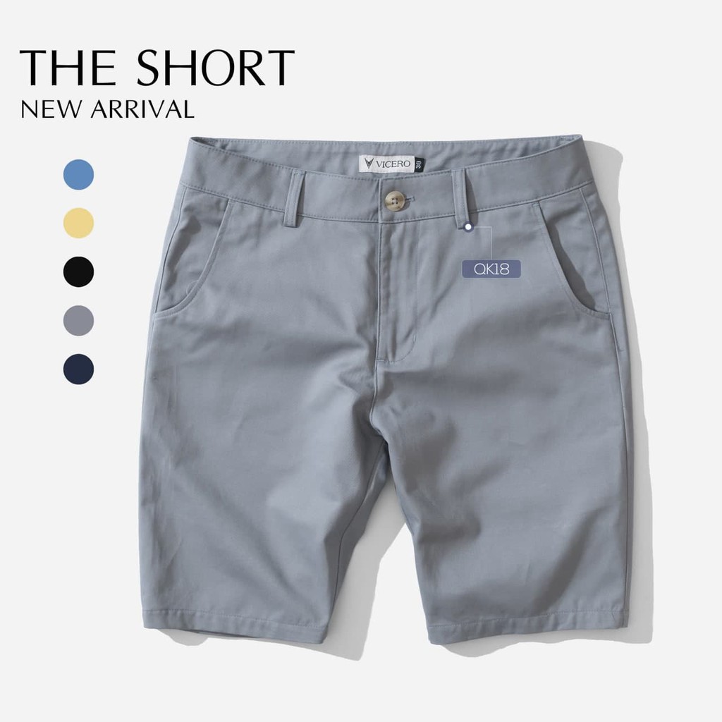 [Mã FAMALLT5 giảm 15% đơn 150K] Quần Đùi Nam Vải Kaki Cao Cấp Thời Trang Vicero | BigBuy360 - bigbuy360.vn