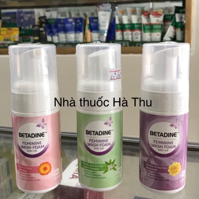 [SP Chính Hãng] - Dung dịch vệ sinh phụ nữ dạng bọt Betadine Feminine Wash Foam 100ml