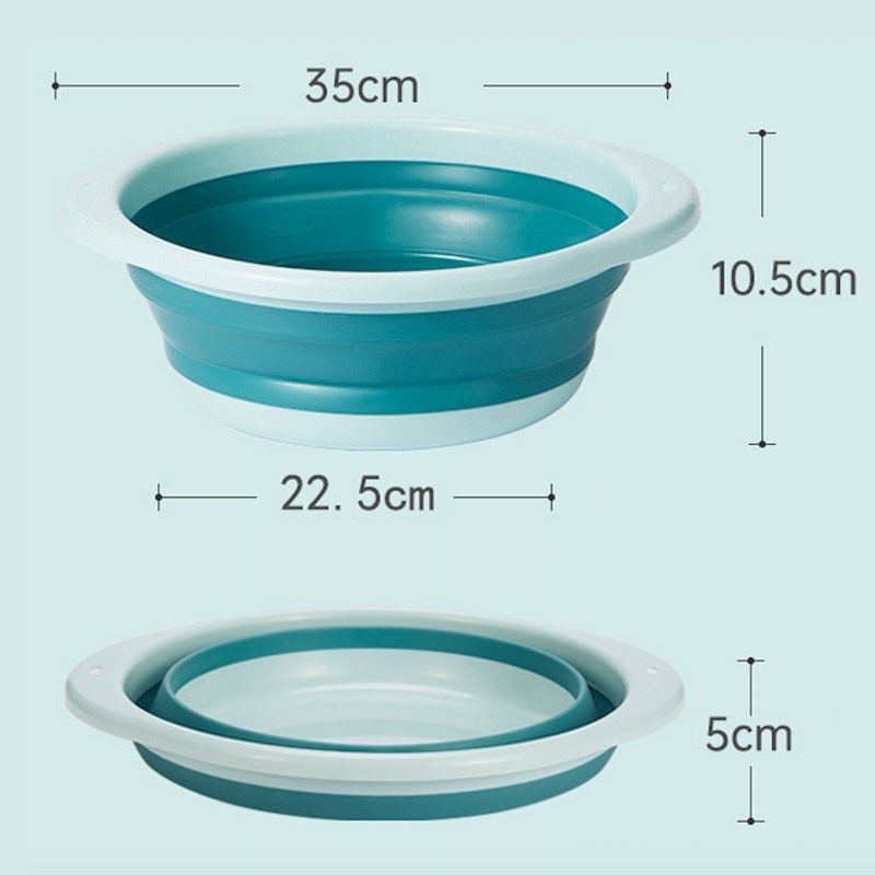 Thau Trộn Mồi Silicon Gấp Gọn