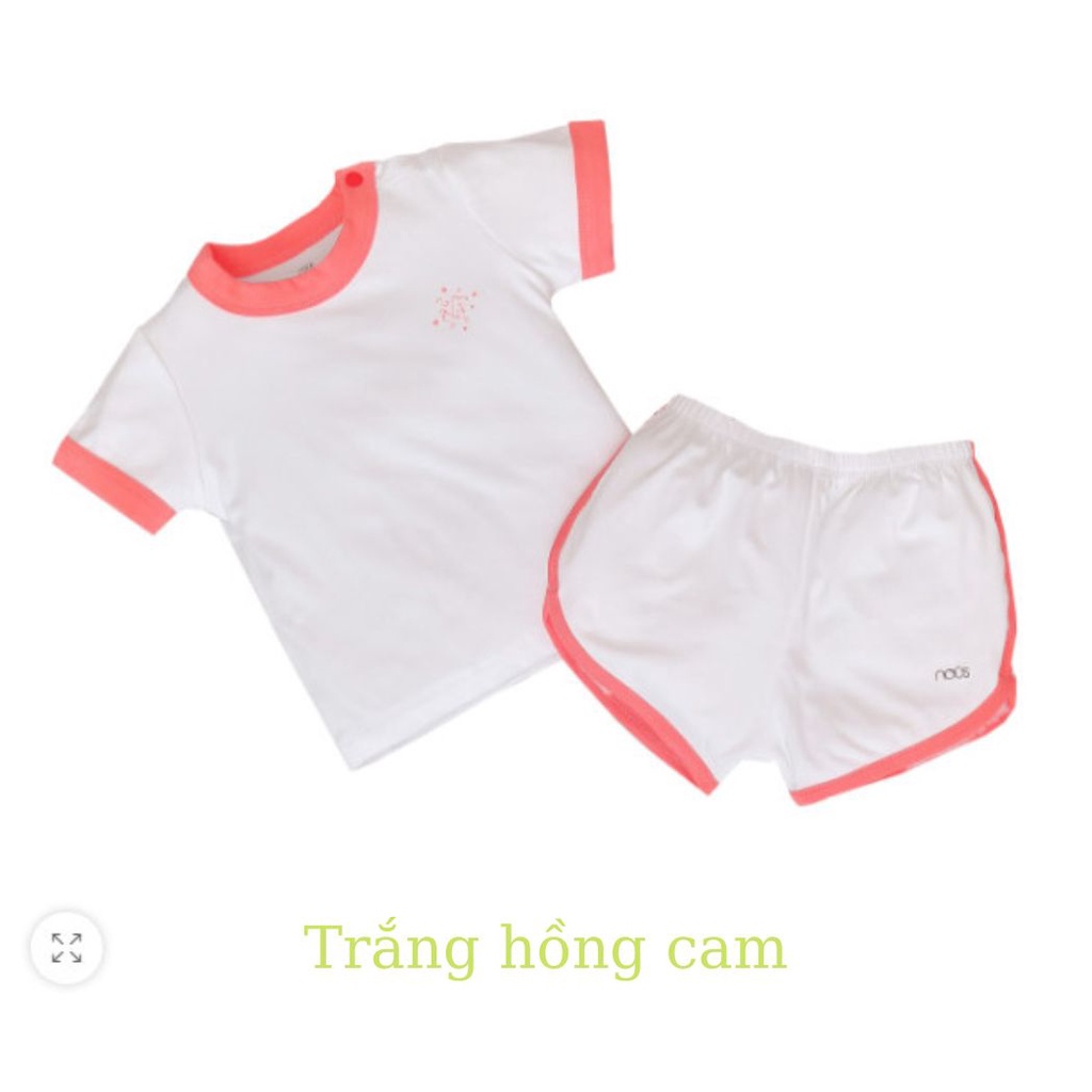Quần áo cho bé gái, bé trai Nous chất peptit năm 2022 size 12M-24M, Bộ quần áo cho bé trai, bé gái cài thẳng, cài chéo