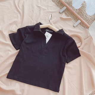 ÁO CROPTOP CỔ ĐỨC NỮ HOT A86