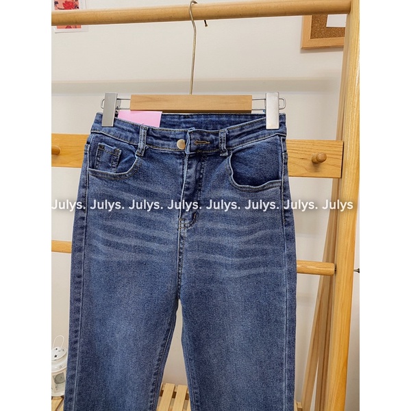 Quần jeans ống đứng khuyết gấu tag Fanegu 2401 (ảnh thật shop chụp kèm video)e