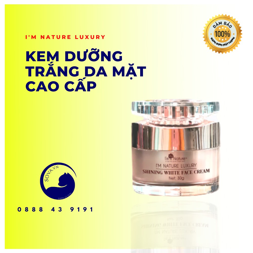 Kem dưỡng trắng da cao cấp Shining White Face Cream - I'm Nature Luxury