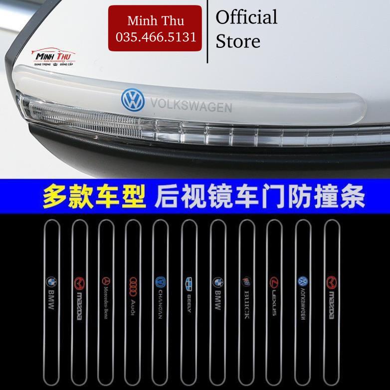 Bộ 10 Miếng Dán Silicon Chống Xước Hõm Xe Và Tay Nắm Cửa Ô Tô - Full Logo Hãng