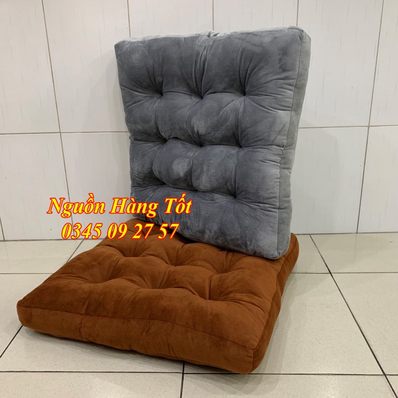 Đệm Ngồi Ghế KAGAMI 55x55x12cm - Đa Năng Dùng Ngồi Bệt Bàn Trà, Cafe, Gối Ôm Tựa Lưng Trang Trí