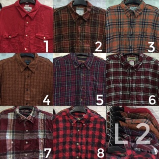SƠ MI FLANNEL SI SIZE L (Nhắn shop để chọn mẫu)