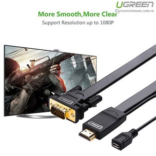 Cáp chuyển đổi HDMI to VGA dài 3m Ugreen UG-40232