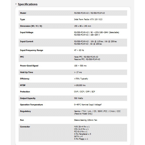 Nguồn CoolerMaster 500W eXtreme Power Plus