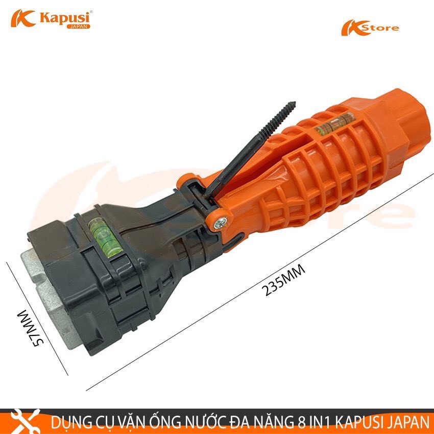 DỤNG CỤ MỞ ỐNG NƯỚC ĐA NĂNG 8 IN 1 KAPUSI JAPAN - CỜ LÊ ĐA NĂNG THÁO MỞ ỐNG NƯỚC GÓC HẸP...