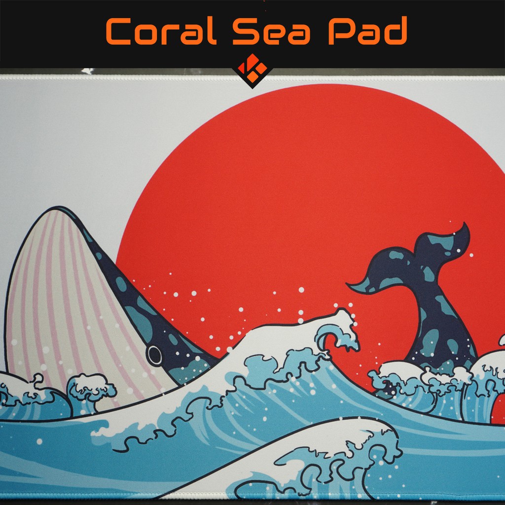 Lót bàn bàn phím CORAL SEA - Tấm lót chuột, tấm lót bàn phím cơ - Mouse pad