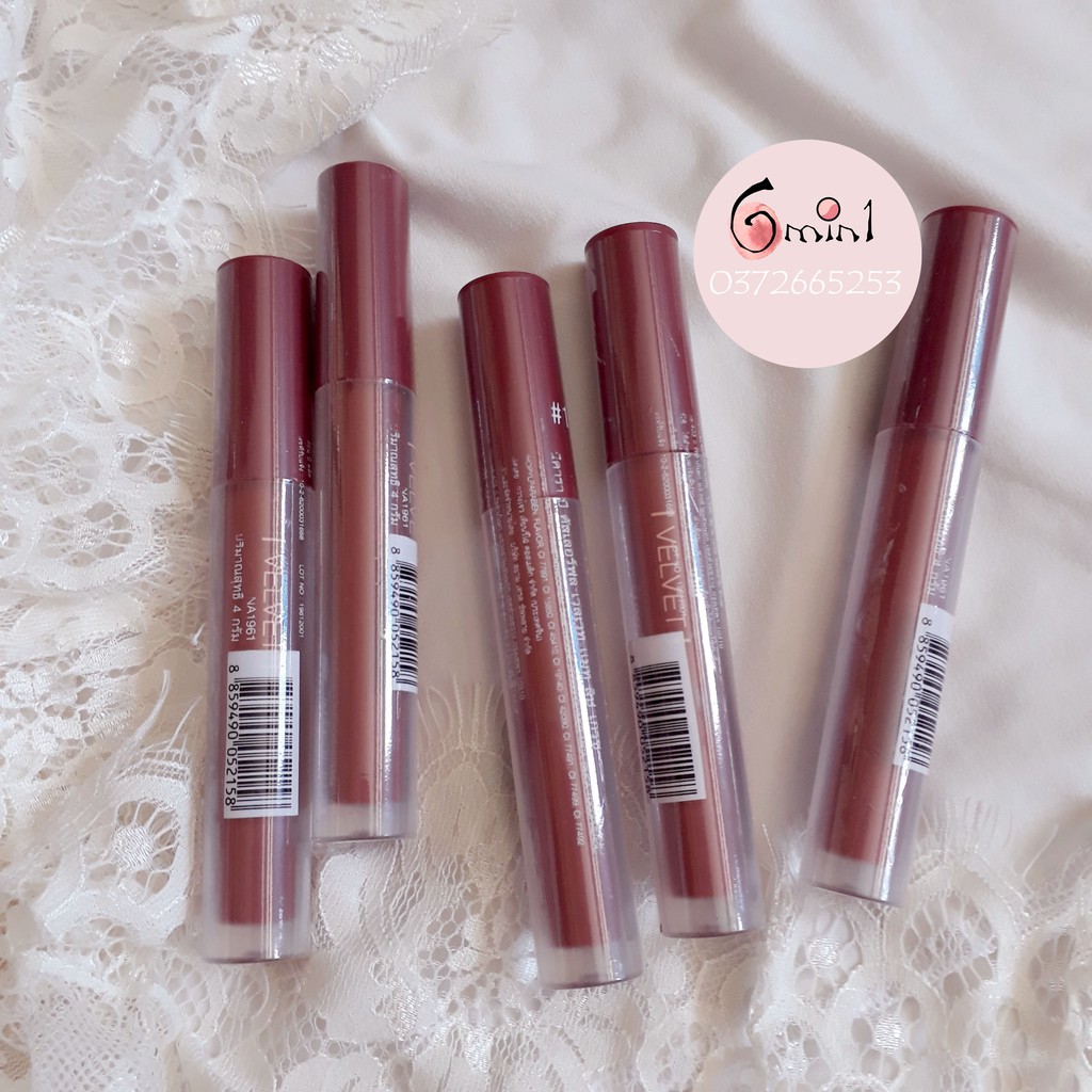 [HOT] Son Lì Nee Cara Velvet Matte Lip Glaze NA1961 4g