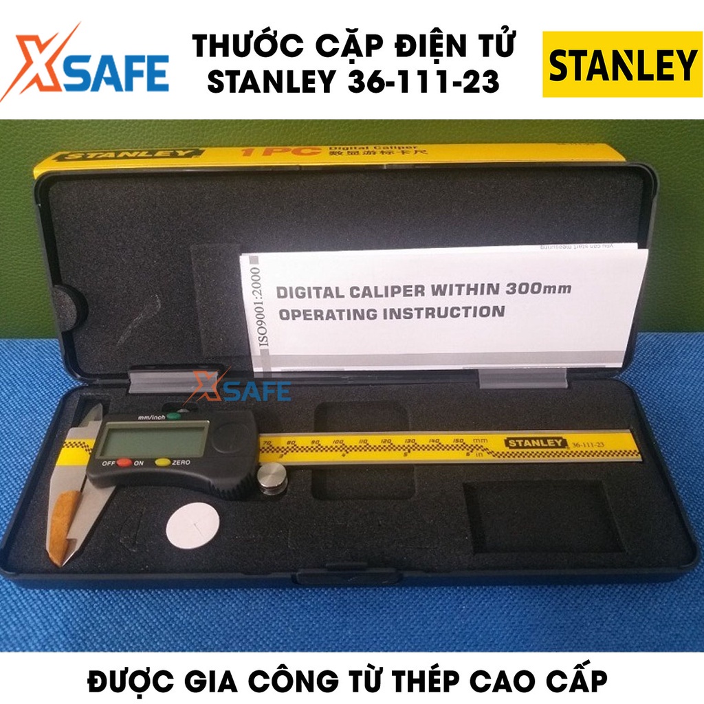 Thước cặp cơ STANLEY thép cao cấp Thước kẹp cơ và điện tử Stanley kết quả chính xác cao, chất lượng Mỹ