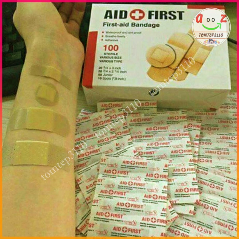 Hộp Băng Ago Cá Nhân Dán Vết Thương Urgo Aid First 100 Miếng, Băng Dán Vết Thương Tiện Dụng