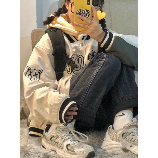 Áo bomber jacket dù 2 lớp 2021, Áo khoác bomber nữ form rộng chất dù thời trang quảng châu unisex | BigBuy360 - bigbuy360.vn