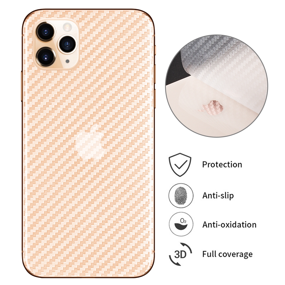 Miếng dán carbon bảo vệ dành cho iphone 11 Pro Max 2019 X XS MAX XR 8 7 6 6S Plus