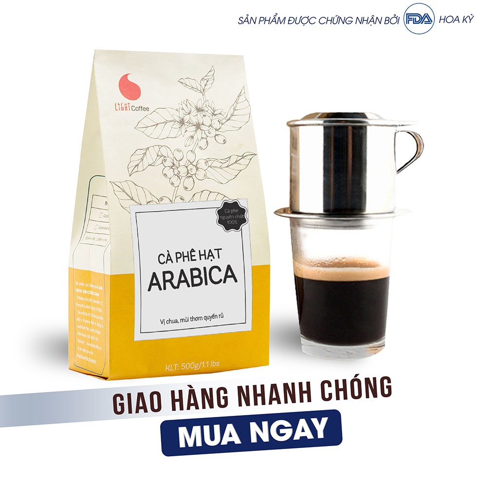 Cà Phê Arabica Quý phái nguyên chất 100% 500gr - Light Coffee