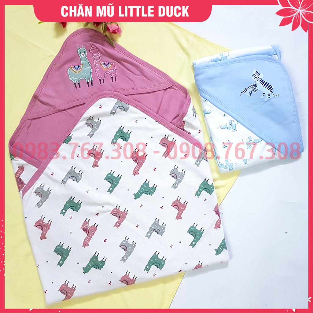 Chăn Ủ Litter Duck Nhiều Màu Cho Cả Bé Trai Bé Gái - Cotton 2 Lớp - Hàng Đẹp - BTT00330