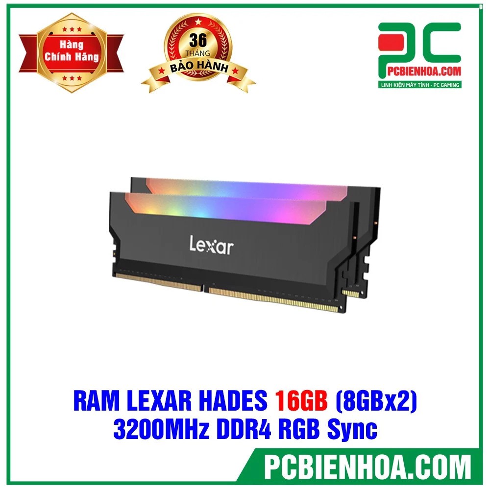 RAM LEXAR HADES 16GB (2X8GB) 3200MHZ DDR4 RGB SYNC