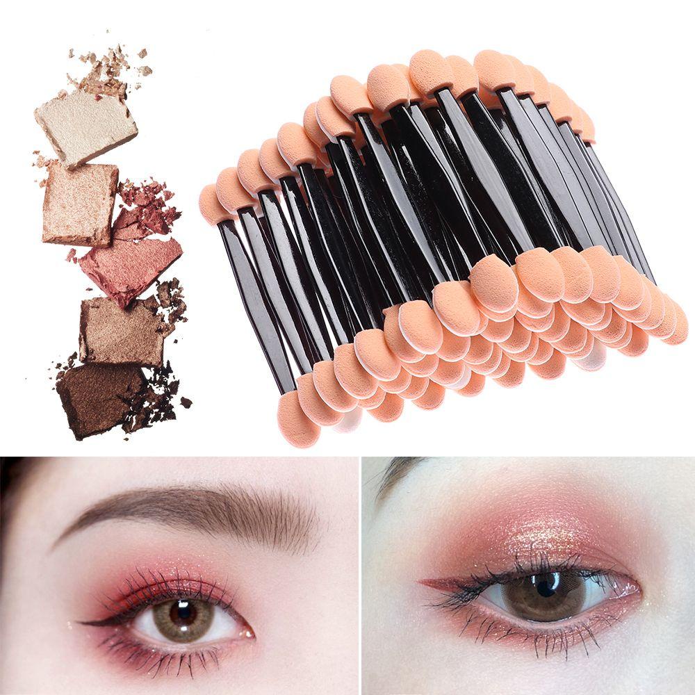 Bộ 50 Cọ Trang Điểm Mắt Hai Đầu Bằng Nylon