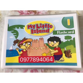 Thẻ Flashcards  My little island level 1- ép plastics  bền đẹp