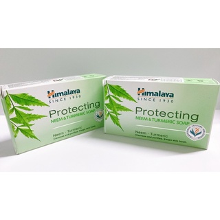 Xà phòng giảm mụn cơ thể từ lá neem Himalaya Neem Turmeric Soap 75g