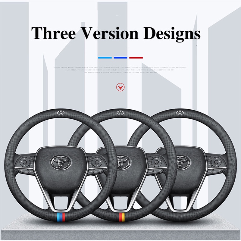 Vỏ Bọc Vô Lăng Xe Hơi Toyota Alphard Avanza Camry Corolla CHR Altis Hilux Innova Vios Wish Yaris Fortuner 86