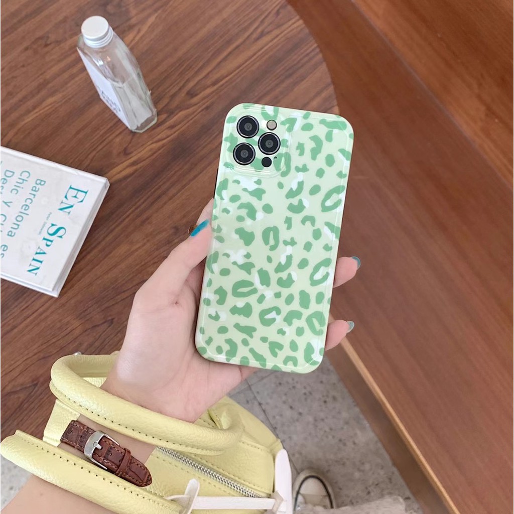 Green leopard Suitable for iphone 7/8 / Se2020 7plus / 8plus Ix Xr Xsmax 11 11pro11promax 12 12mini 12pro 12pro Max soft shell | BigBuy360 - bigbuy360.vn