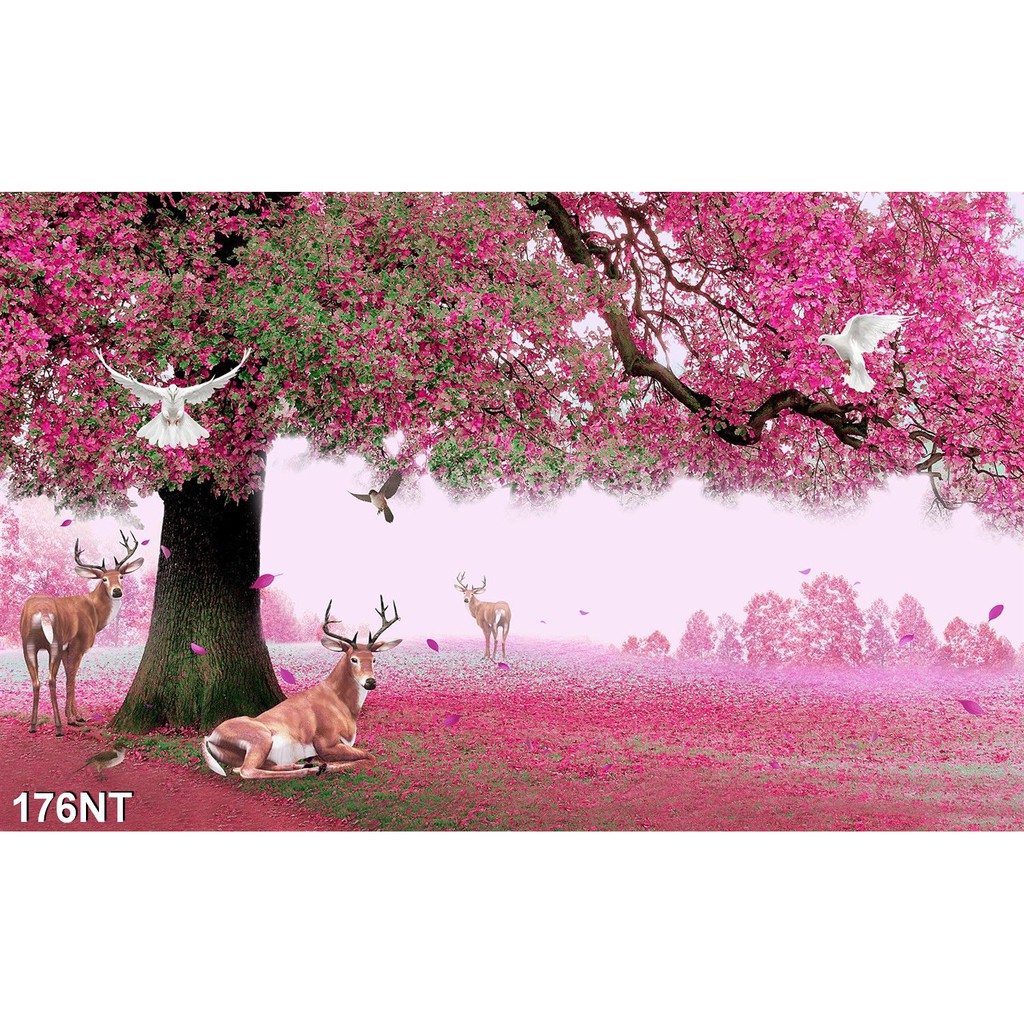 TRANH DÁN TƯỜNG 3D PHONG CẢNH,CẢNH VẬT, CẢNH TRANG TRÍ,THIÊN NHIÊN.