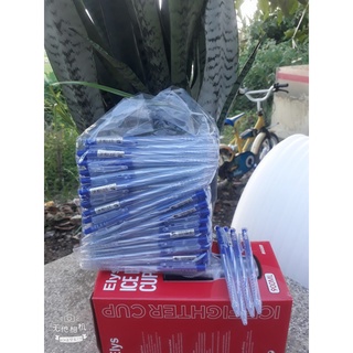Bút bi văn phòng mực xanh