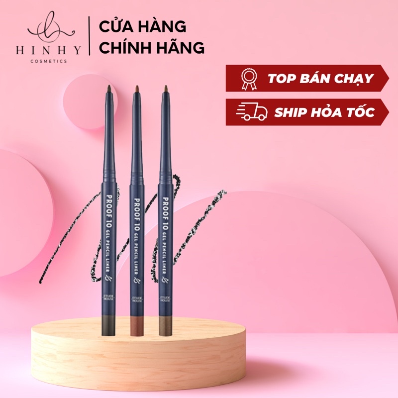 Chì Kẻ Mắt Proof 10 Gel Pencil Etude