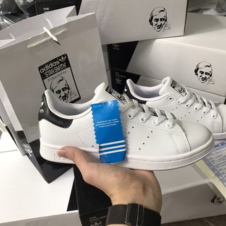 (Full Phụ Kiện + Box Bảo Vệ ) Giày Stan Smith gót đen 1;1