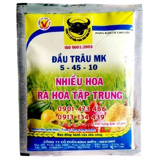 PHÂN ĐẦU TRÂU MK 5-45-10 "KÍCH THÍCH RA HOA TẬP TRUNG, ĐẬU TRÁI"