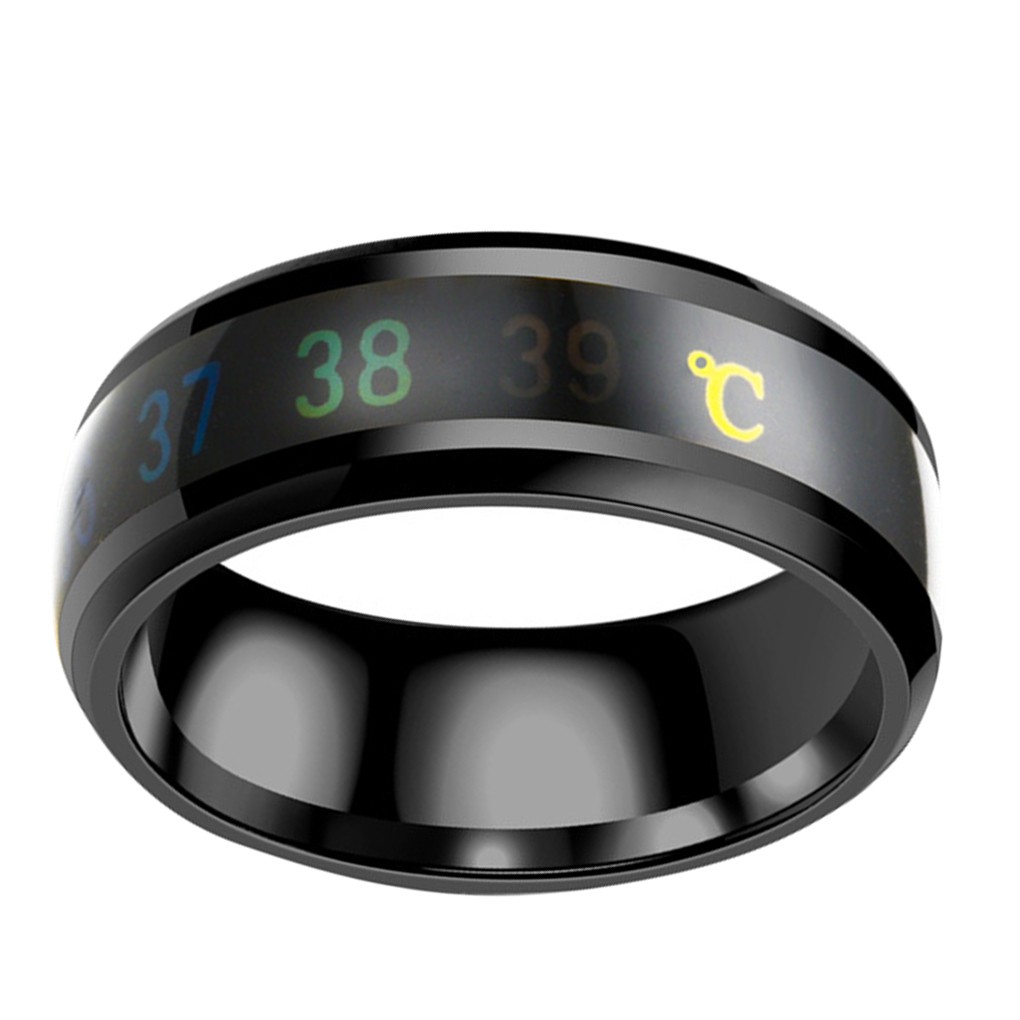 Nhẫn Đôi Đổi Màu Theo Nhiệt Độ Bằng Thép Không Gỉ