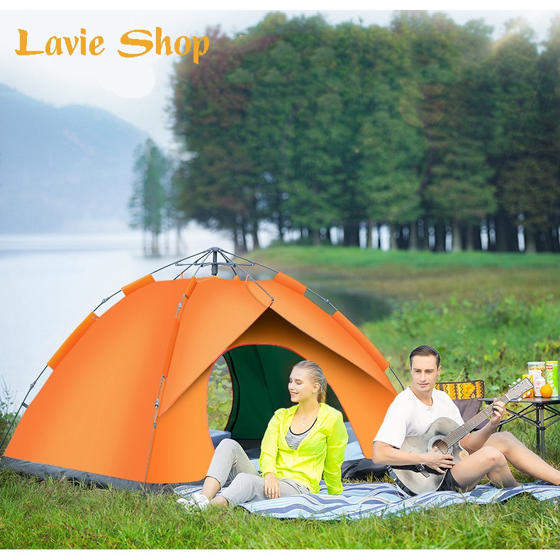 Lều Cắm Trại, Dã Ngoại, Du Lịch Tư Bung Kích Cỡ Lớn Thước 210cm x 200m x 135cm Chống Tia UV HB88