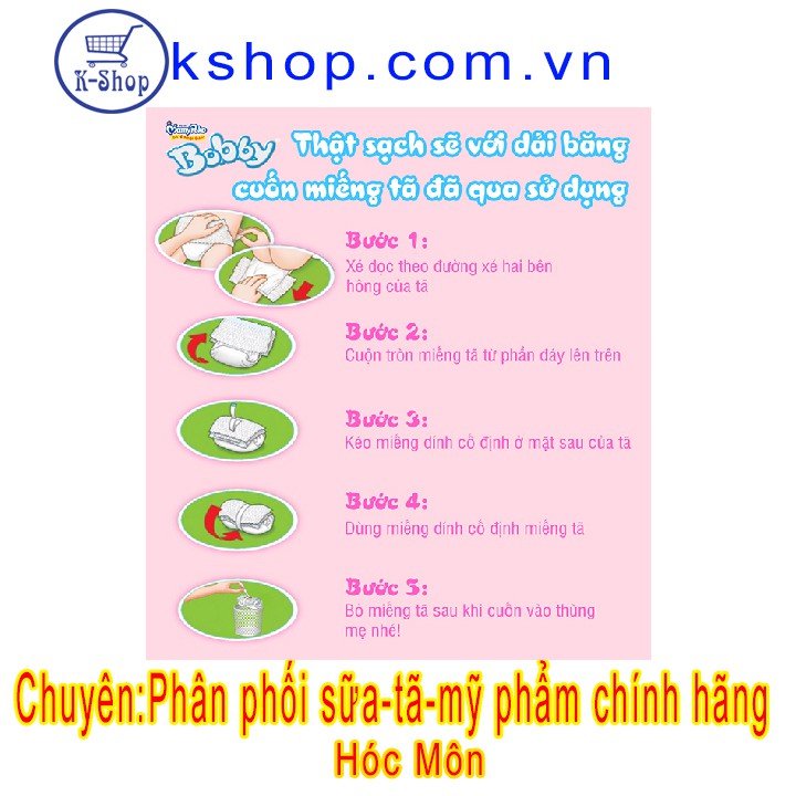 Tã quần Bobby size L68 miếng (9-13kg)- ĐỆM LƯNG THẤM MỒ HÔI