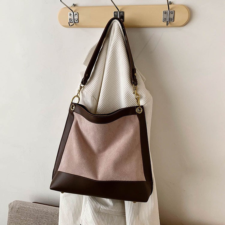 TÚI XÁCH ĐEO VAI NAM / NỮ / UNISEX DẠNG TOTE BẢN DÂY TO DA LỘN PHỐI PU KHỔ A4