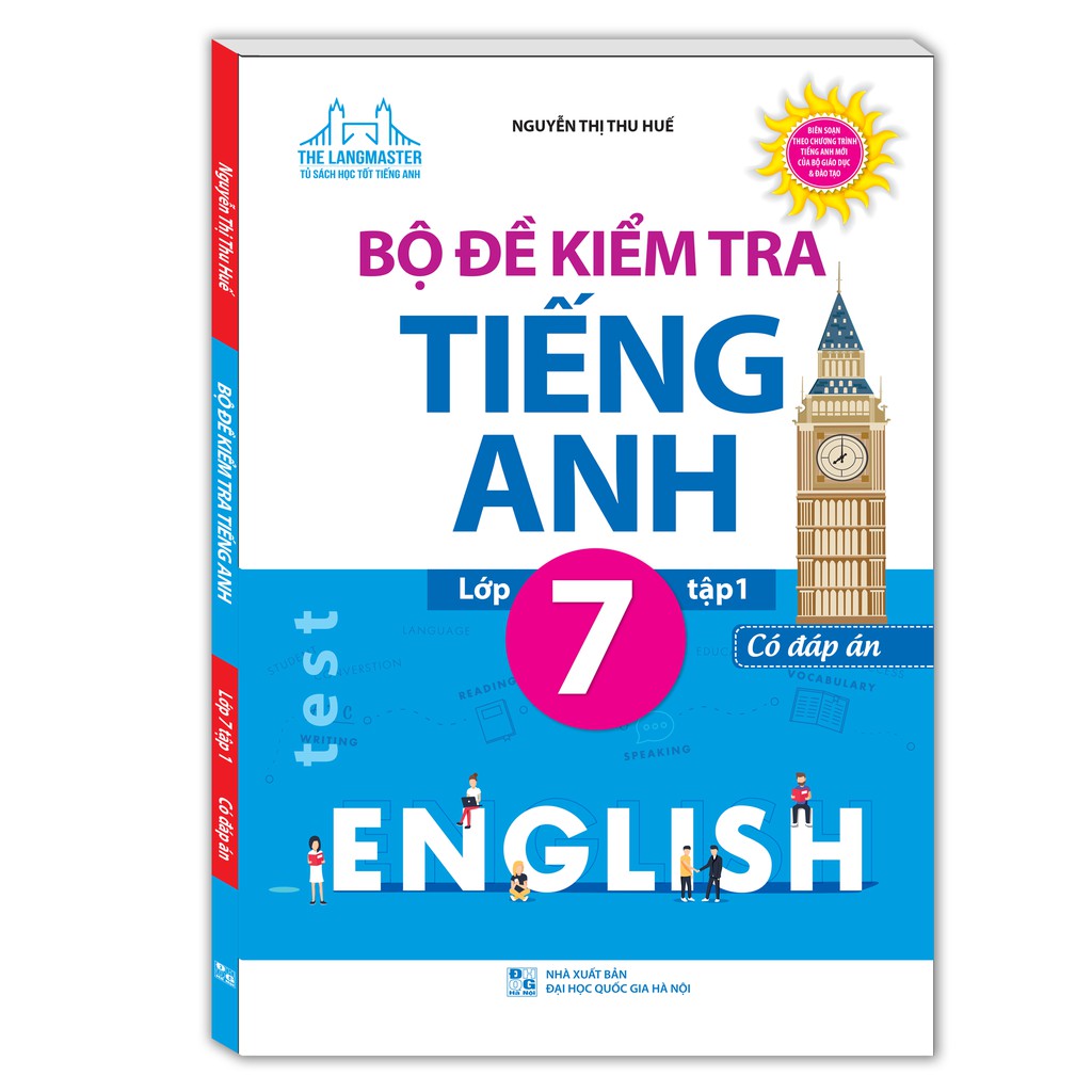 Sách - Combo Bộ đề kiểm tra tiếng Anh lớp 7 (trọn bộ 2 tập)