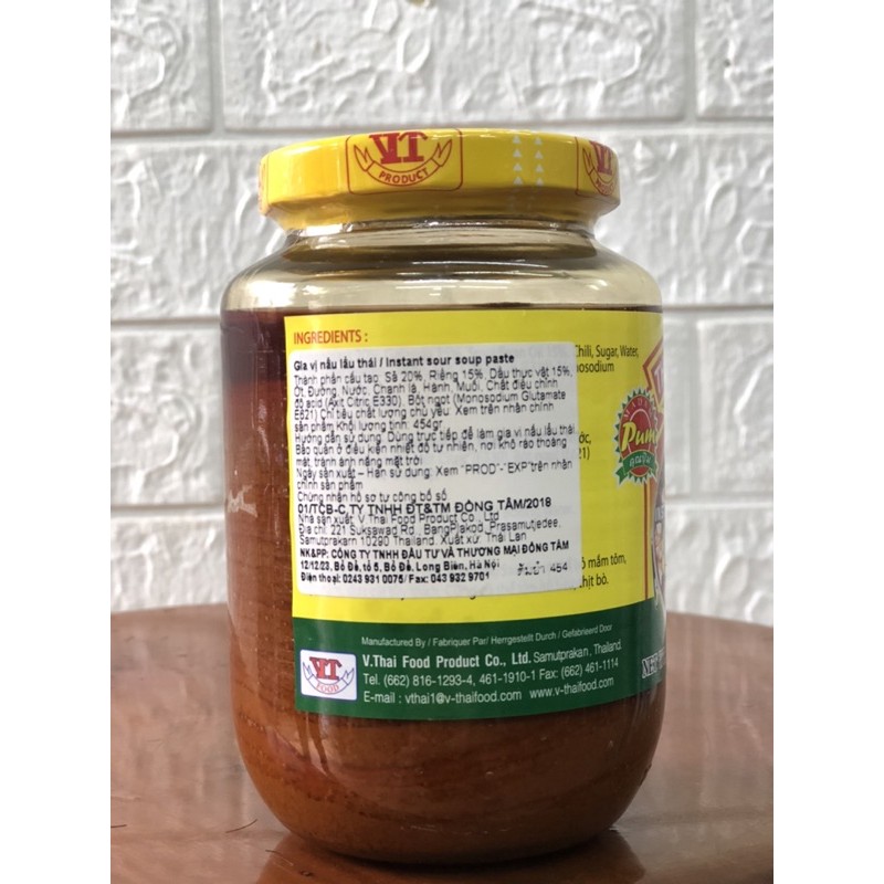 GIA VỊ LẨU THÁI TOM YUM [FREESHIP] - LỌ THỦY TINH CAO CẤP  - 454G