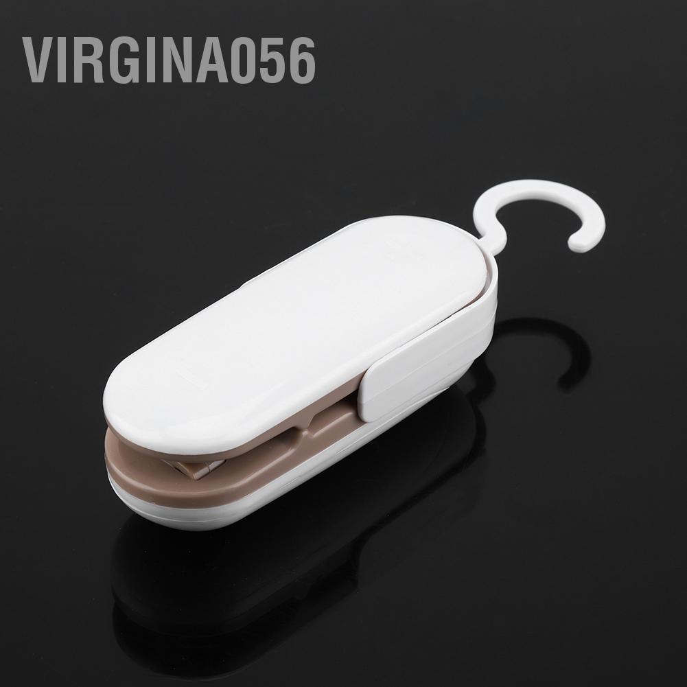 Virgina056 Mini Handheld Heat Sealer Plastic Bag Airtight Food Storage Battery Excluded