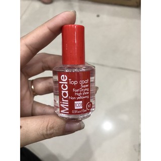 Sơn bóng mau khô Top coat/ Miracle 15ml