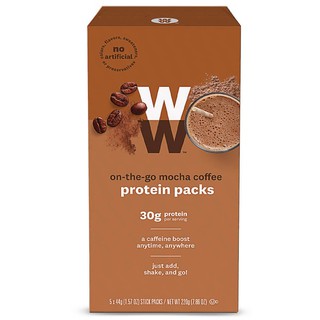 [USA - Coffee Protein Pack] Bột cà phê vị Mocha cung cấp protein và năng lượng tức thì WW gói 44g