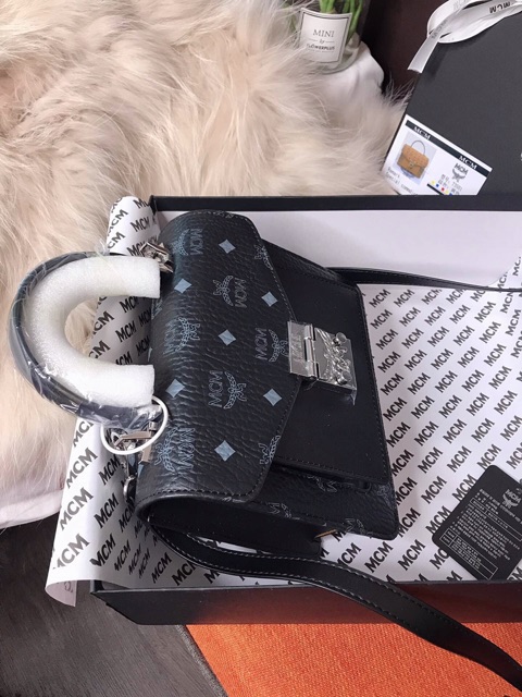 [ Có săn] TÚI MCM da bò, full box + bill check code size 21 | BigBuy360 - bigbuy360.vn