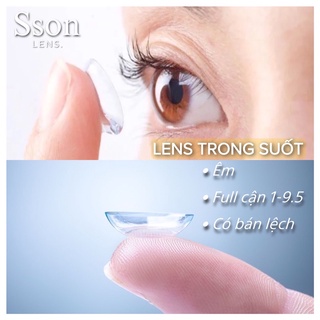 [ CLEAR] Lens Trong Suốt CHỈ CÓ CẬN - Áp tròng