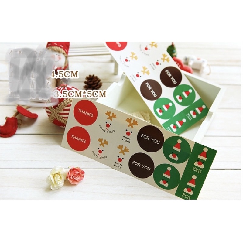 Sticker noel giáng sinh. nhiều loại