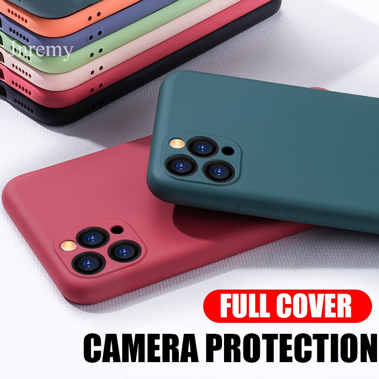 Ốp điện thoại silicone mềm dẻo chính hãng màu trơn dành cho iPhone 11 Pro Max SE 2020 XS XR 6 6S 7 8 Plus