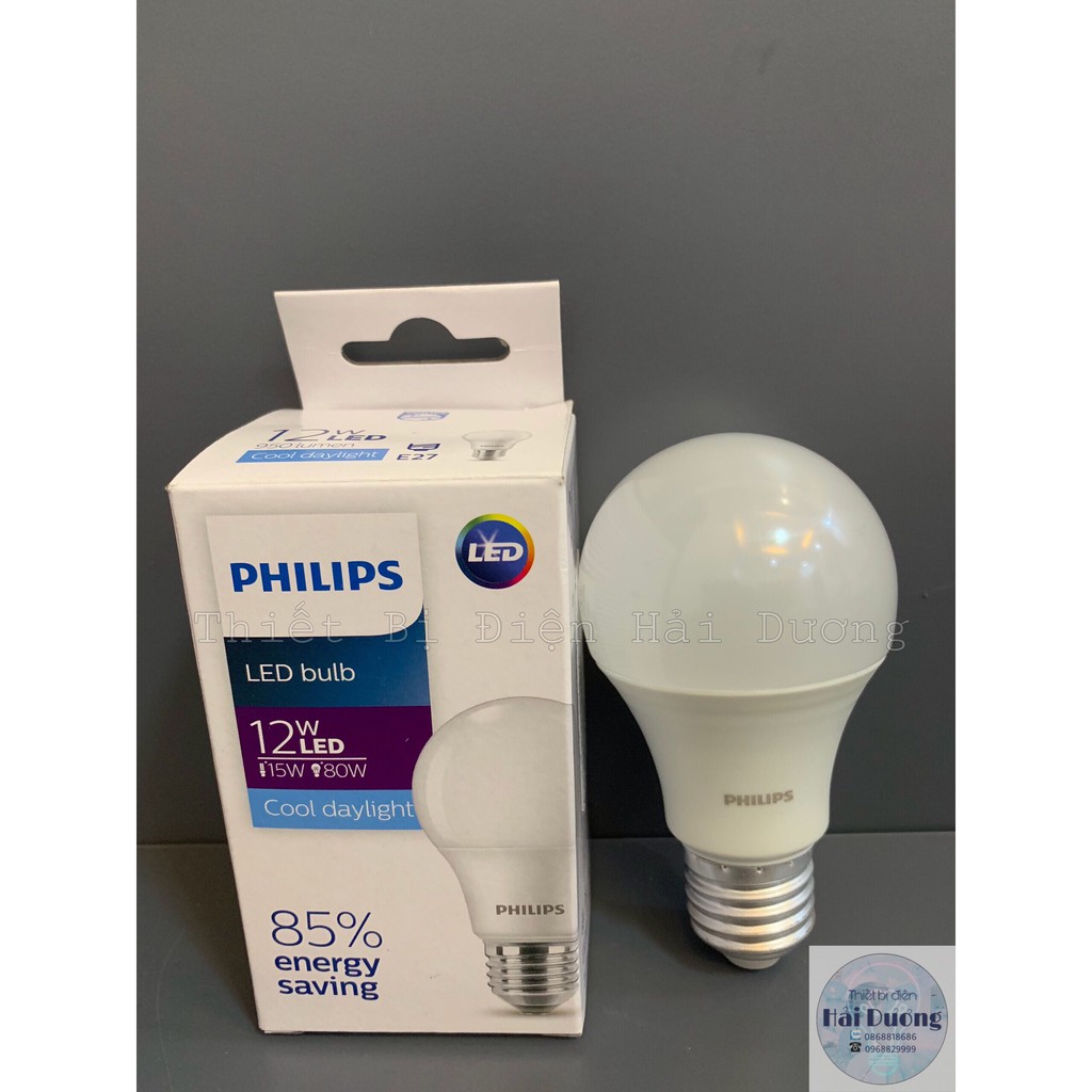 Bóng đèn LED Bulb 12w E27 Philips HV 1PF/20 GMGC (Trắng/Vàng)