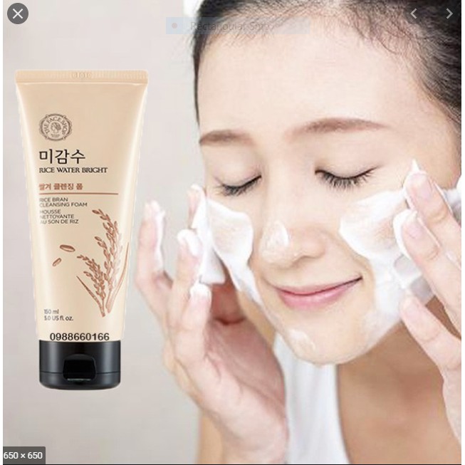 [Chuẩn Auth] - Sữa rửa mặt gạo Rice Water Bright Facial Foaming Cleanser