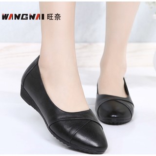 M17 Giày búp bê nữ đế bằng hàng VNXK họa tiết nơ lật siêu bền, êm chân