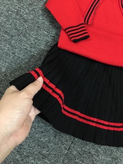 Set váy len mịn bé gái 8-30kg