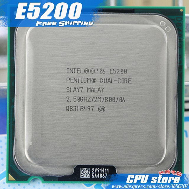 CPU Intel Pentium E5200 đến  E6600